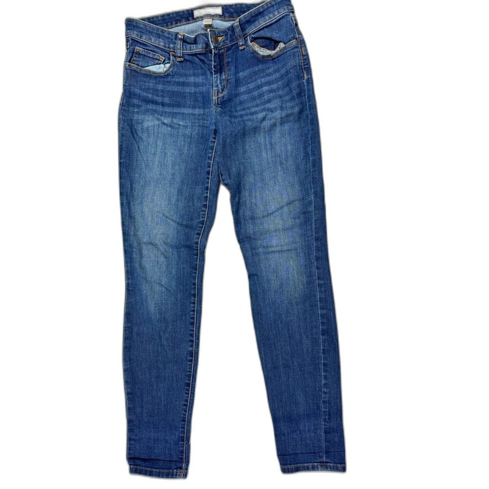 Banana Republic Size 26 2 Womens Jeans Skinny Fit Low Rise Dark Wash Stretch